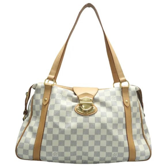 Louis Vuitton Handbags - Louis Vuitton Stresa White Damier Azur Canvas Shoulder Bag 1026-020625